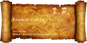 Kovács Polla névjegykártya